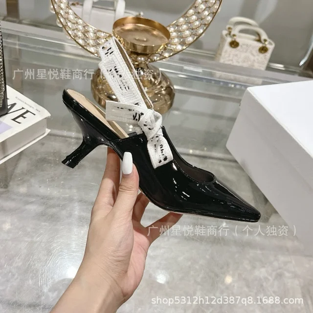 Dior High Heels J'Adior Bow Slingback Pumps product detail image 10