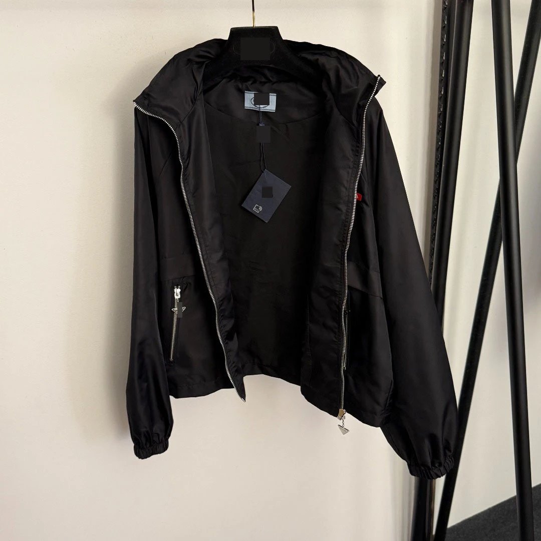 Prada Re-Nylon Windbreaker Black Jacket - 5