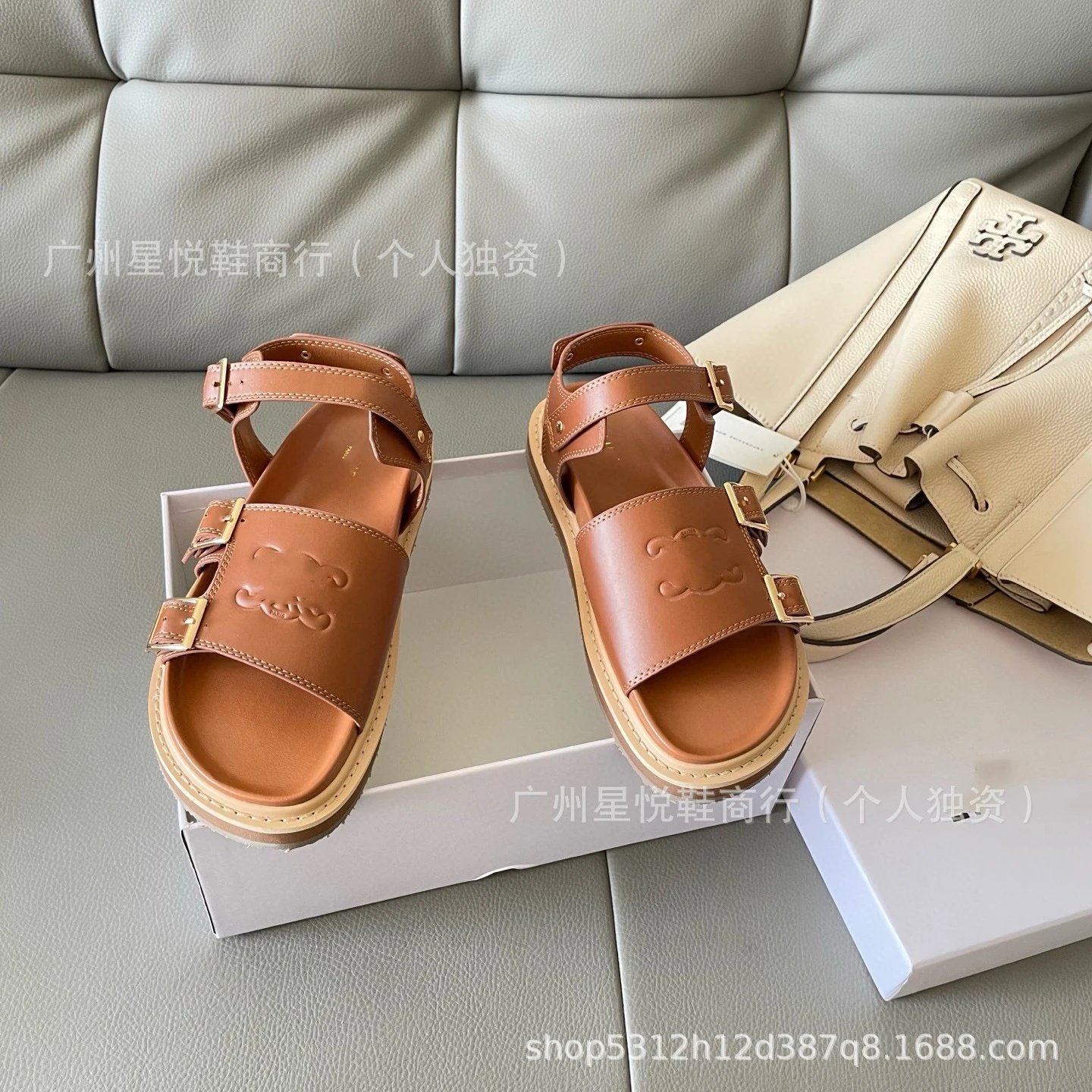 Tory Burch Miller Double-Strap Logo Sandals Black - 12