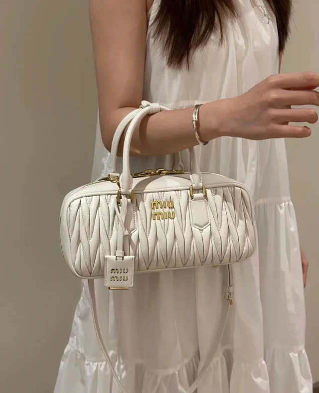 Miu Handbags Matelassé Bowling Bag product detail image 5