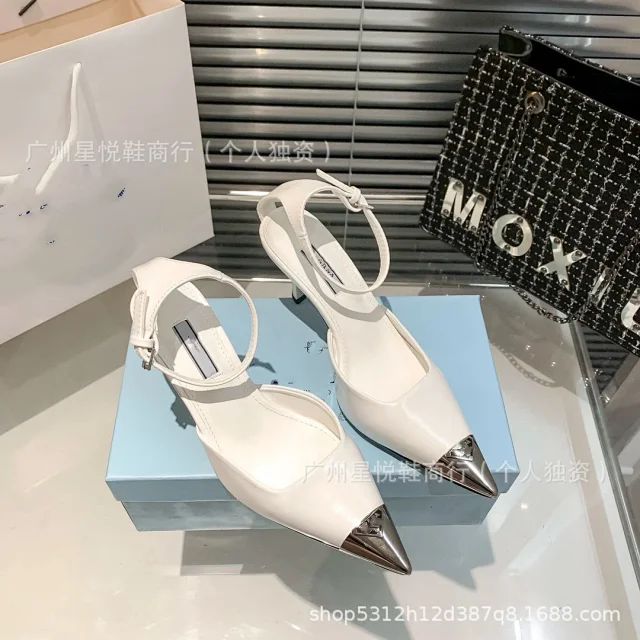 Prada High Heels Pointed-Toe Ankle-Strap Stiletto product detail image 4