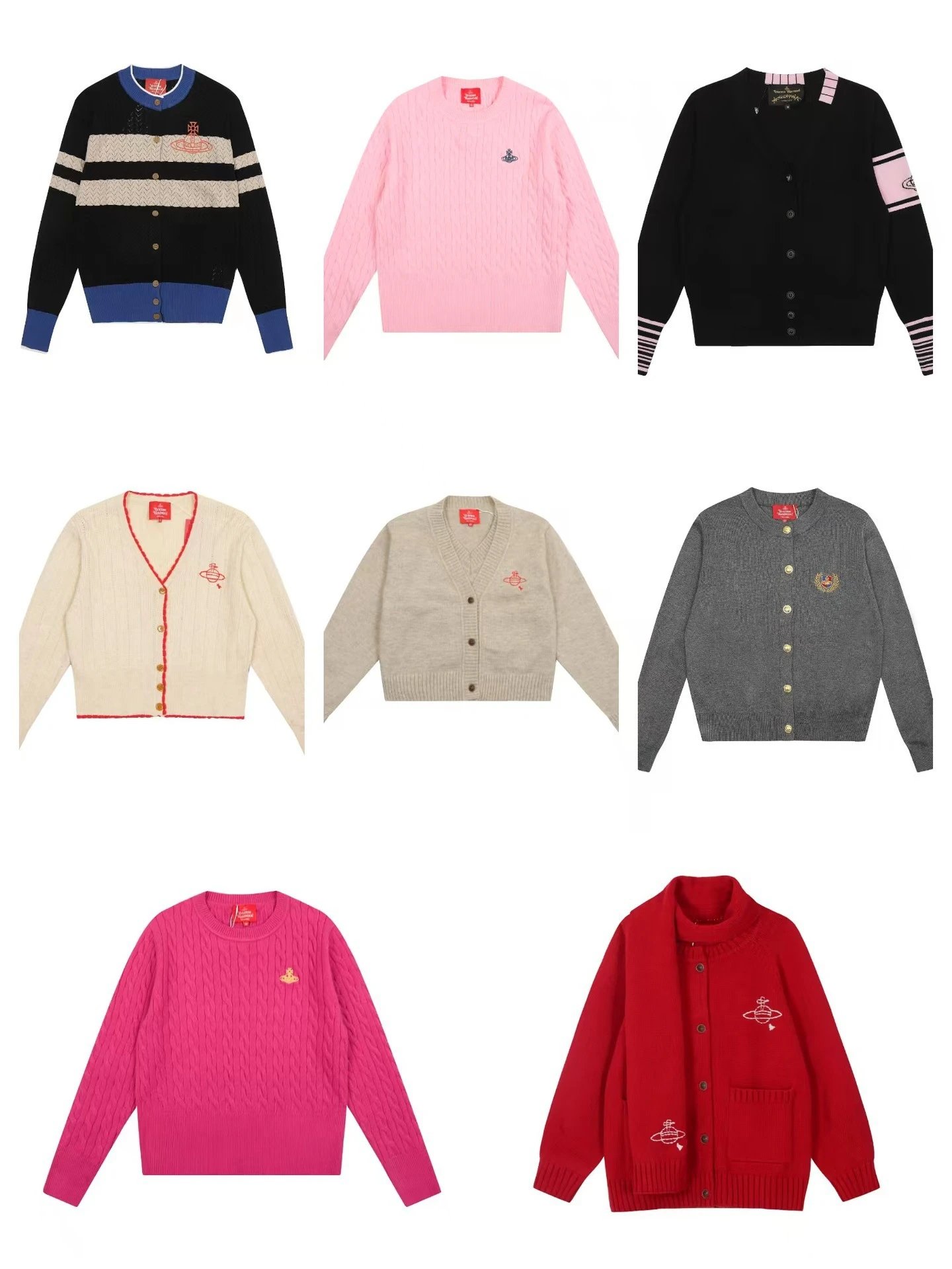 Vivienne Westwood Orb Embroidered Knit Cardigan Collection - 4