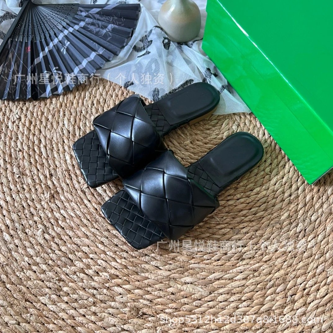 Bottega Veneta Intrecciato Green Mule Sandals - 7