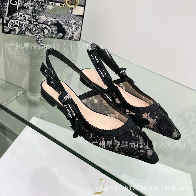 Unbranded High Heels Floral Lace Slingback Stiletto product detail image 20