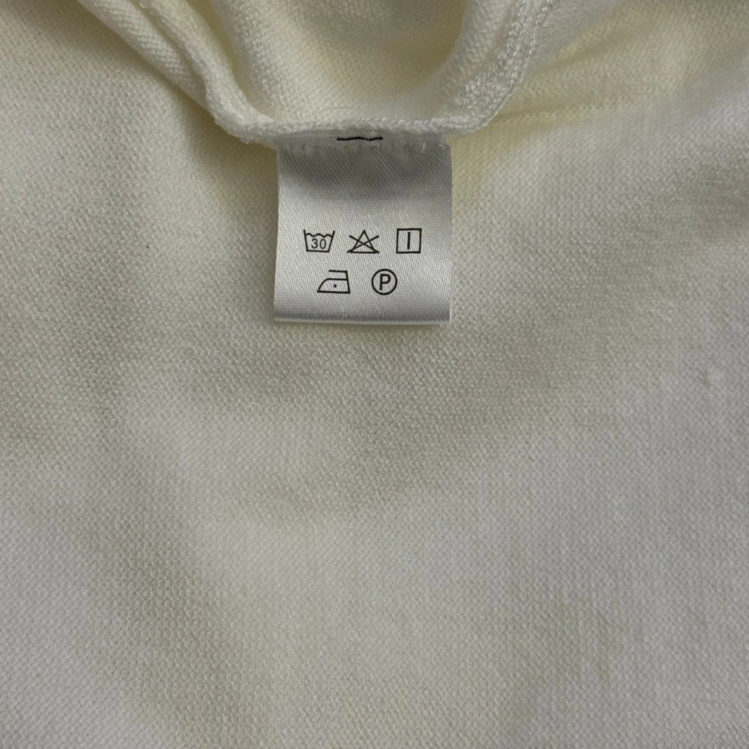 Miu Miu Raglan Sleeve Knit T-Shirt in Off-White and Gray - 10