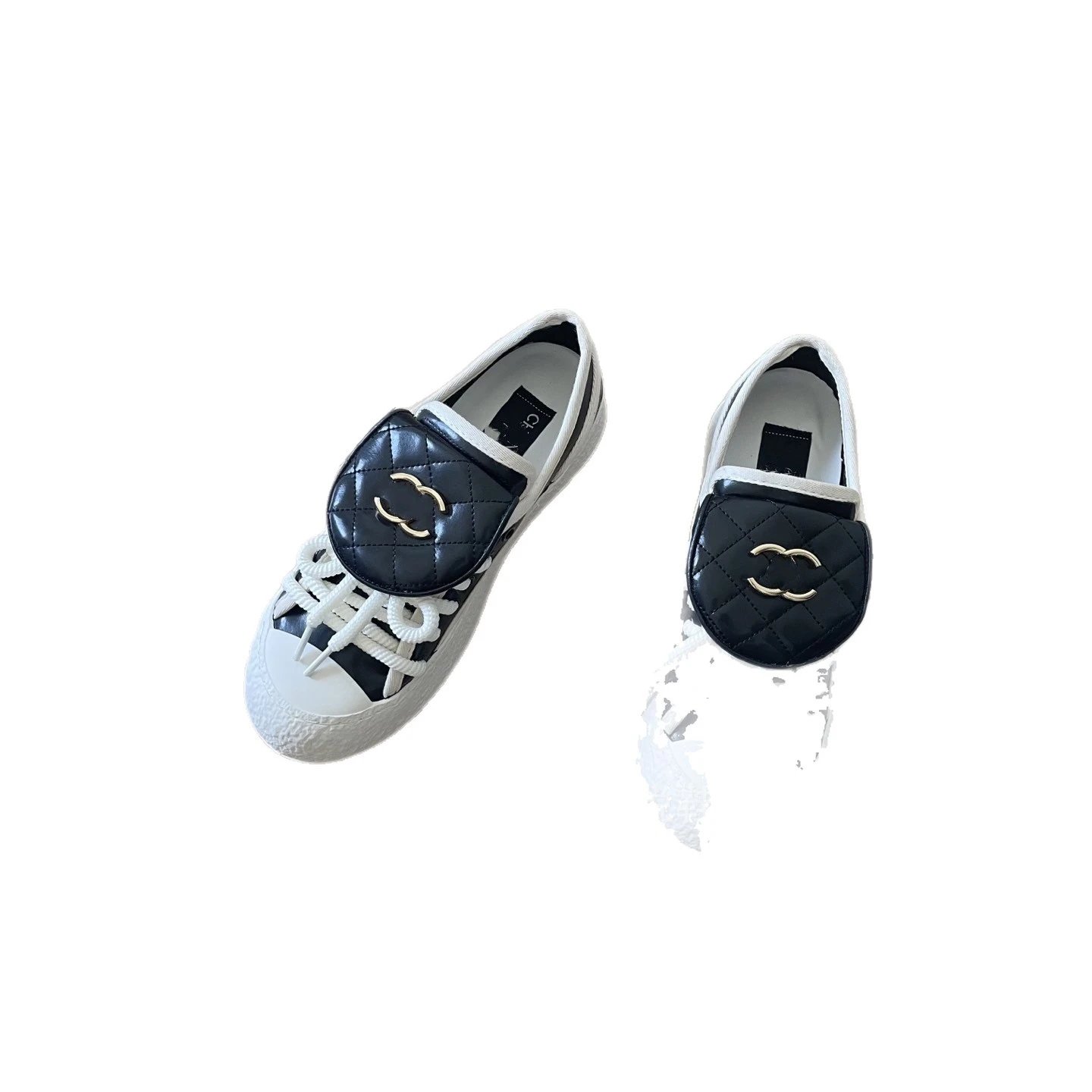 Unbranded Sneakers Platform with quilted tongue flap and metal double-ring buckle image 5