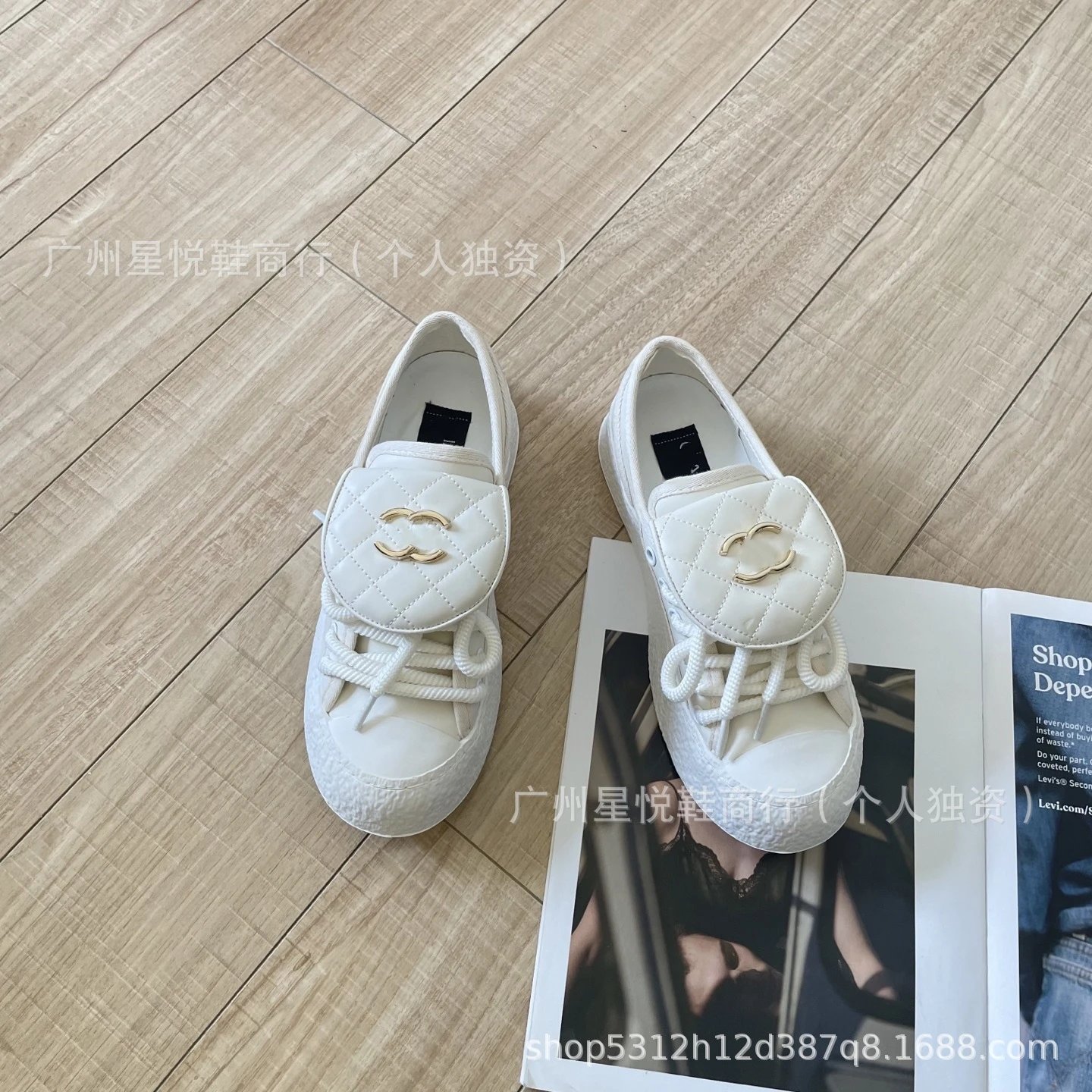 Chanel 22 Sneakers White Quilted Leather Chunky Sneakers - 4