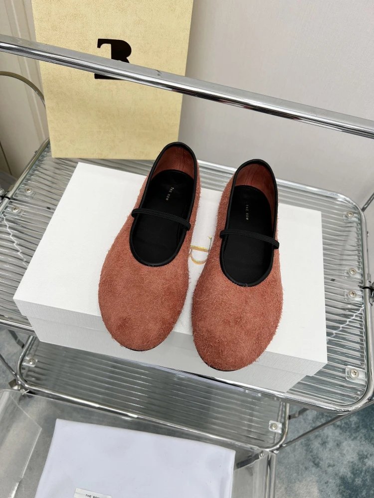 Maison Margiela Tabi Mary Jane Gray Wool-Blend Flat Shoes - 13
