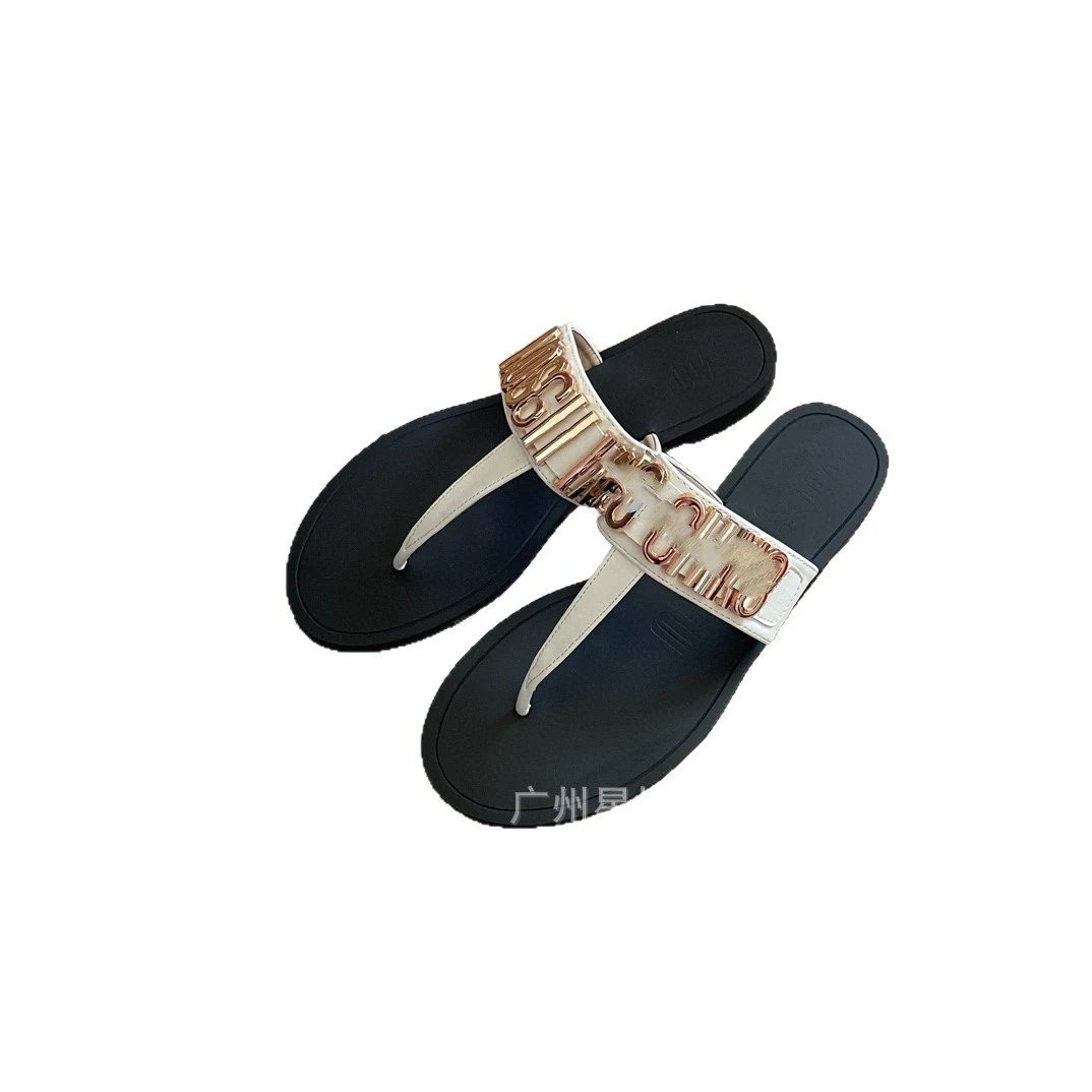 Moschino Sandals Metal Logo Thong image 5