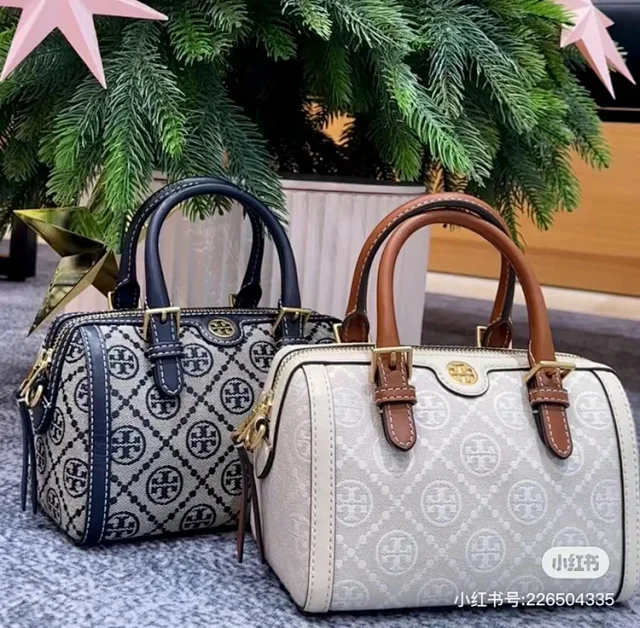 Tory Burch Handbags Monogram Canvas Bowling Bag product detail image 2
