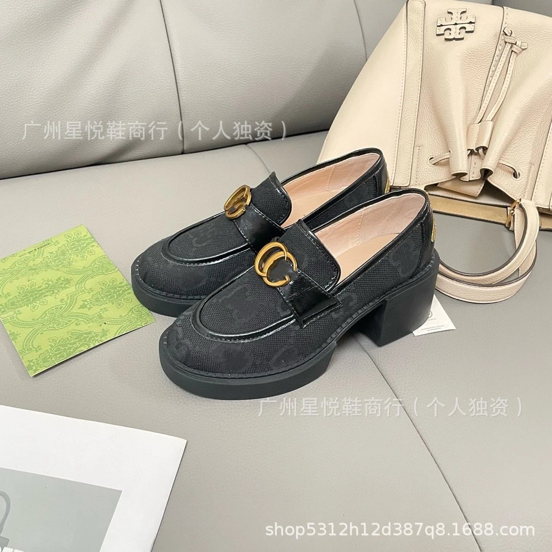 Gucci Horsebit Loafers Beige Brown GG Canvas Loafers - 3