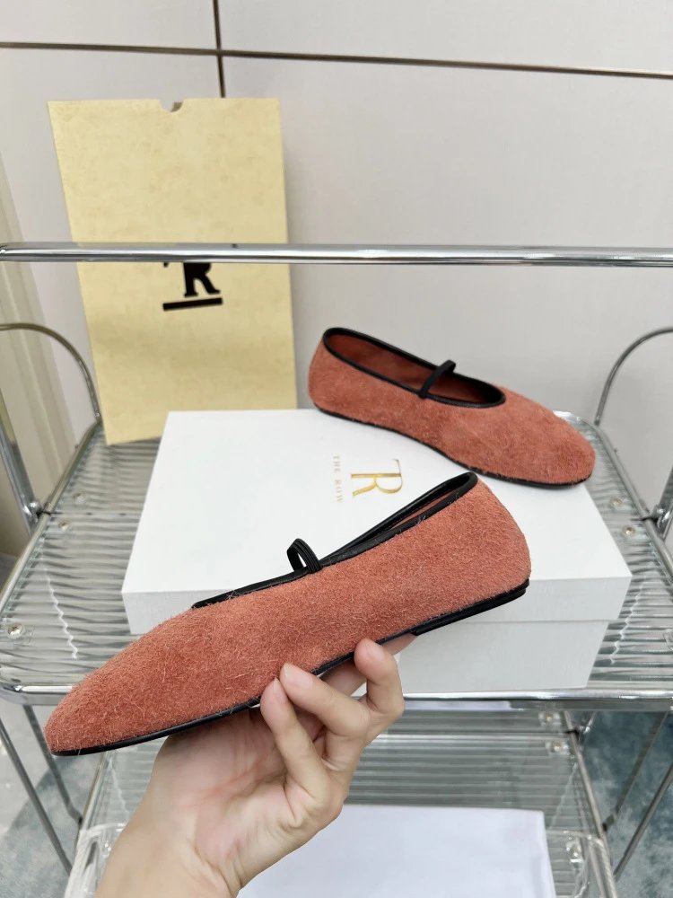 Maison Margiela Tabi Mary Jane Gray Wool-Blend Flat Shoes - 18