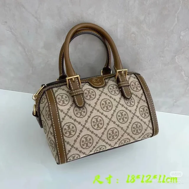 Tory Burch Handbags Monogram Canvas Bowling Bag product detail image 9