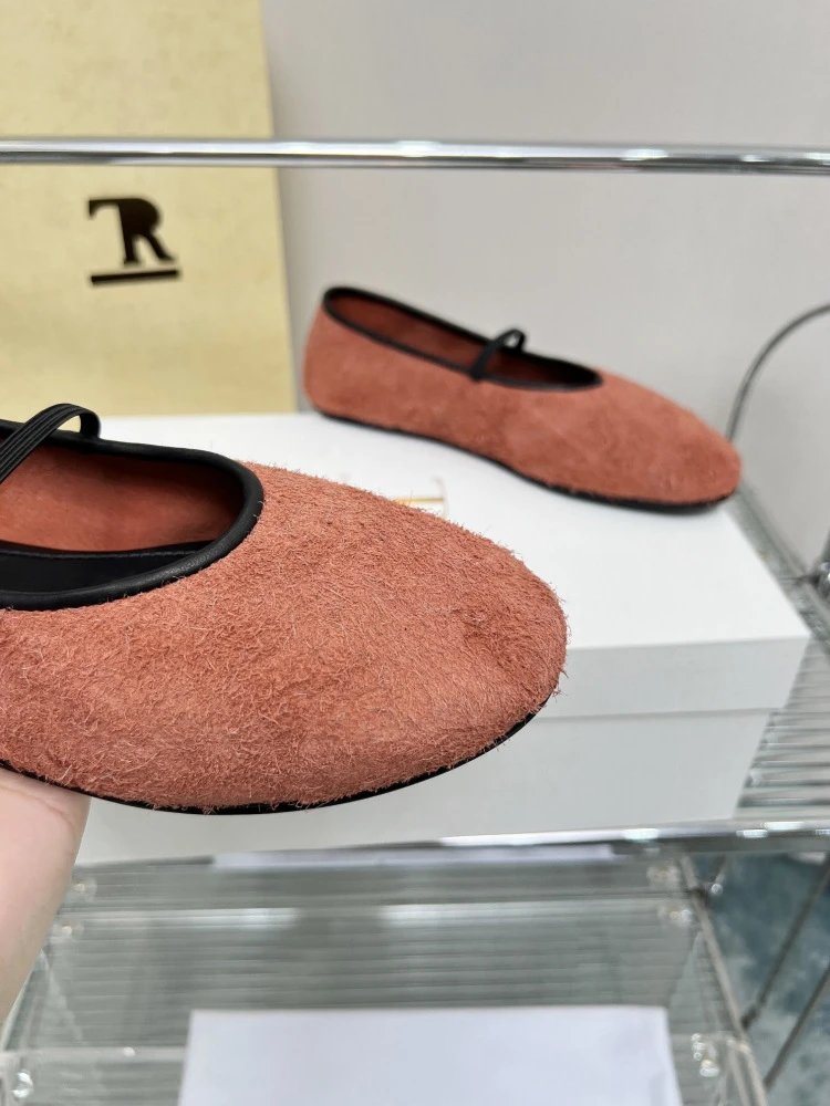 Maison Margiela Tabi Mary Jane Gray Wool-Blend Flat Shoes - 20