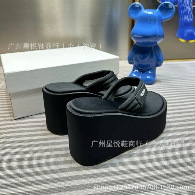 Unbranded Slippers Platform Wedge Flip-Flops product detail image 9
