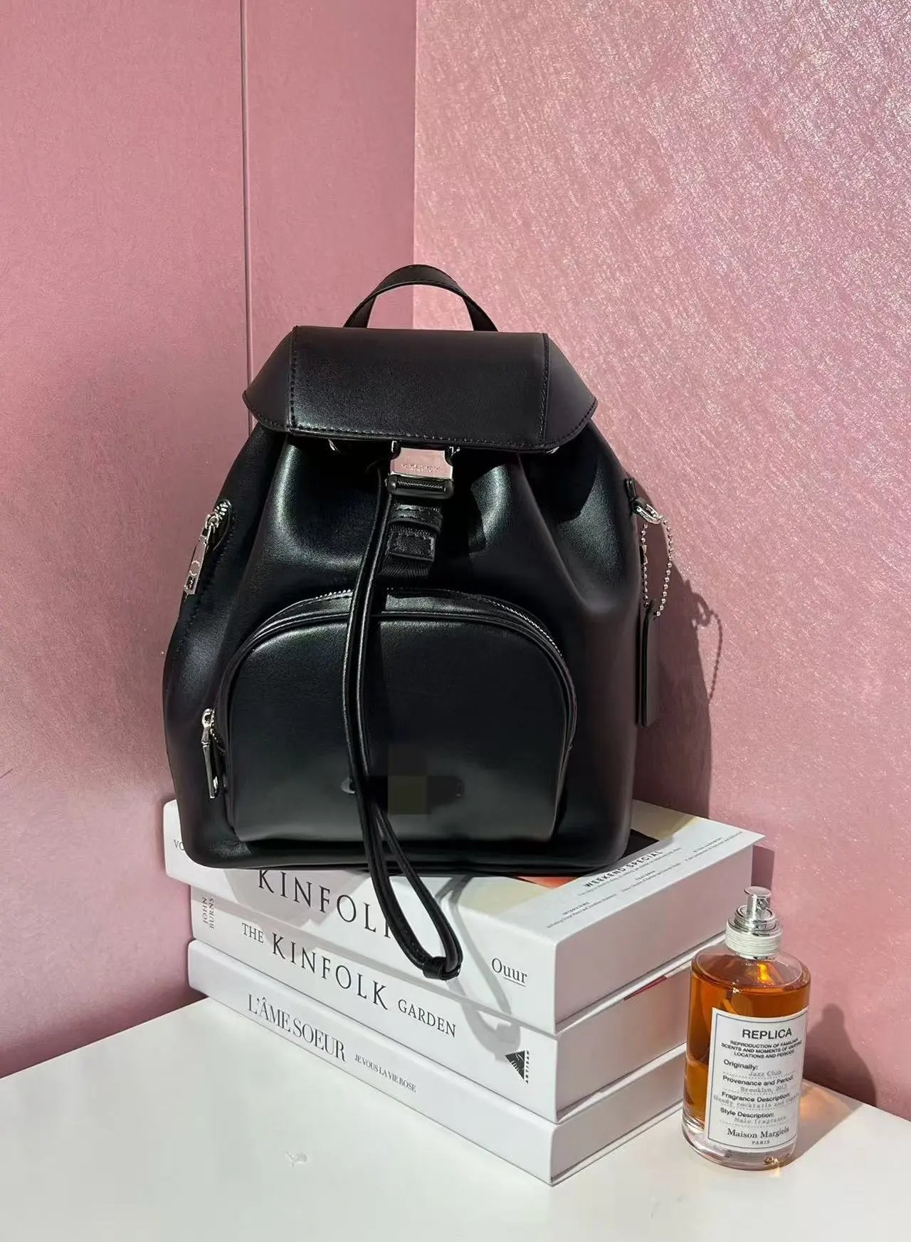 Coach Denim Signature Mini Backpack Blue - 7