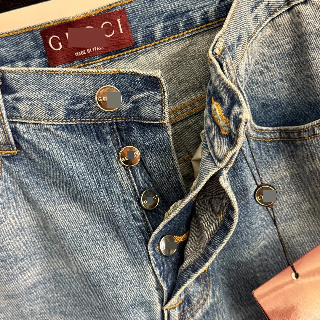 Gucci Flared Denim Jeans Light Blue - 6
