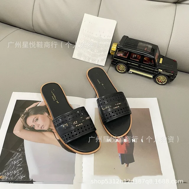Dior Slippers Perforated Logo Strap Slide product detail image 9