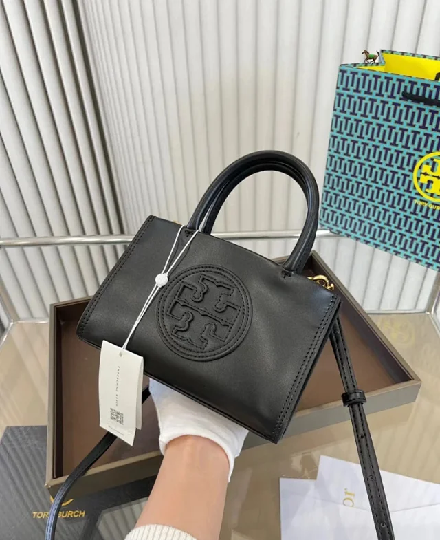 Tory Burch Handbags Double T Logo Mini Top-Handle Bag product detail image 3