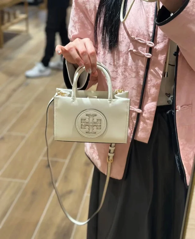 Tory Burch Handbags Double T Logo Mini Top-Handle Bag product detail image 7