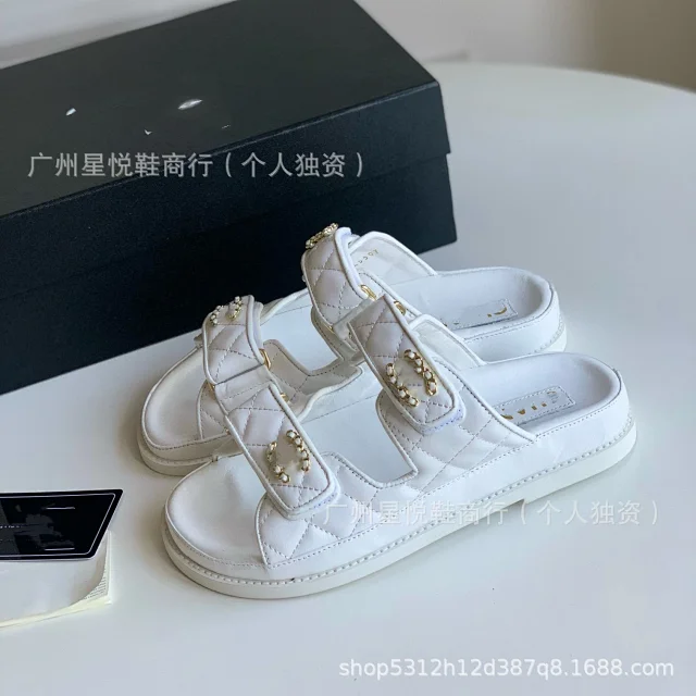 Chanel Slippers Quilted Double-Strap Bow Slide Sandals product detail image 25