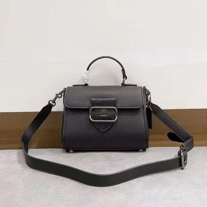 Coach Tabby Mini Top-Handle Bag Beige and Brown Signature Canvas Handbag - 7