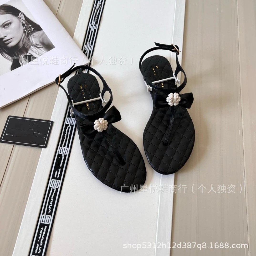 Prada Quilted Bow Sandals White - 9