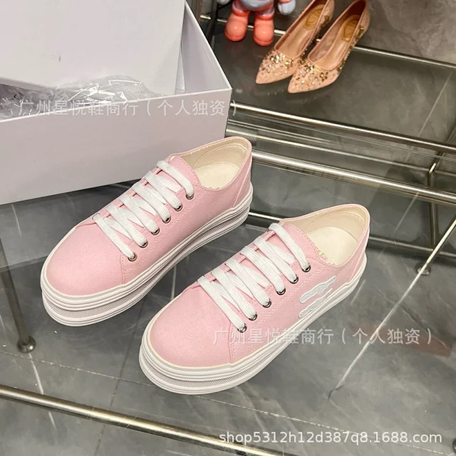 Unbranded Sneakers Low-Top Canvas Platform with Crocodile Appliqué product detail image 13