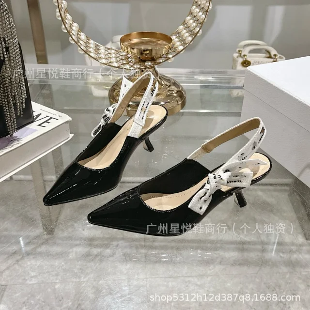 Dior High Heels J'Adior Bow Slingback Pumps product detail image 9