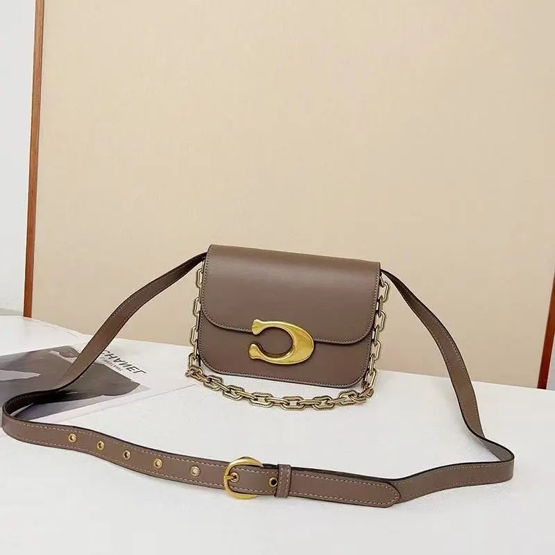 Coach Tabby Mini Chain Bag Cognac Shoulder Bag - 5