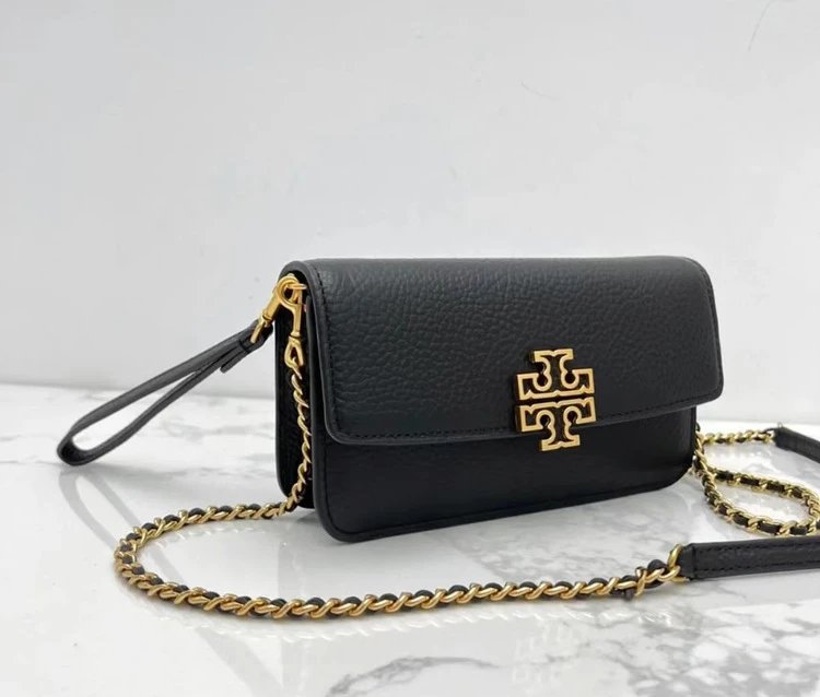 Tory Burch Miller Mini Chain Wallet White Clutch - 11