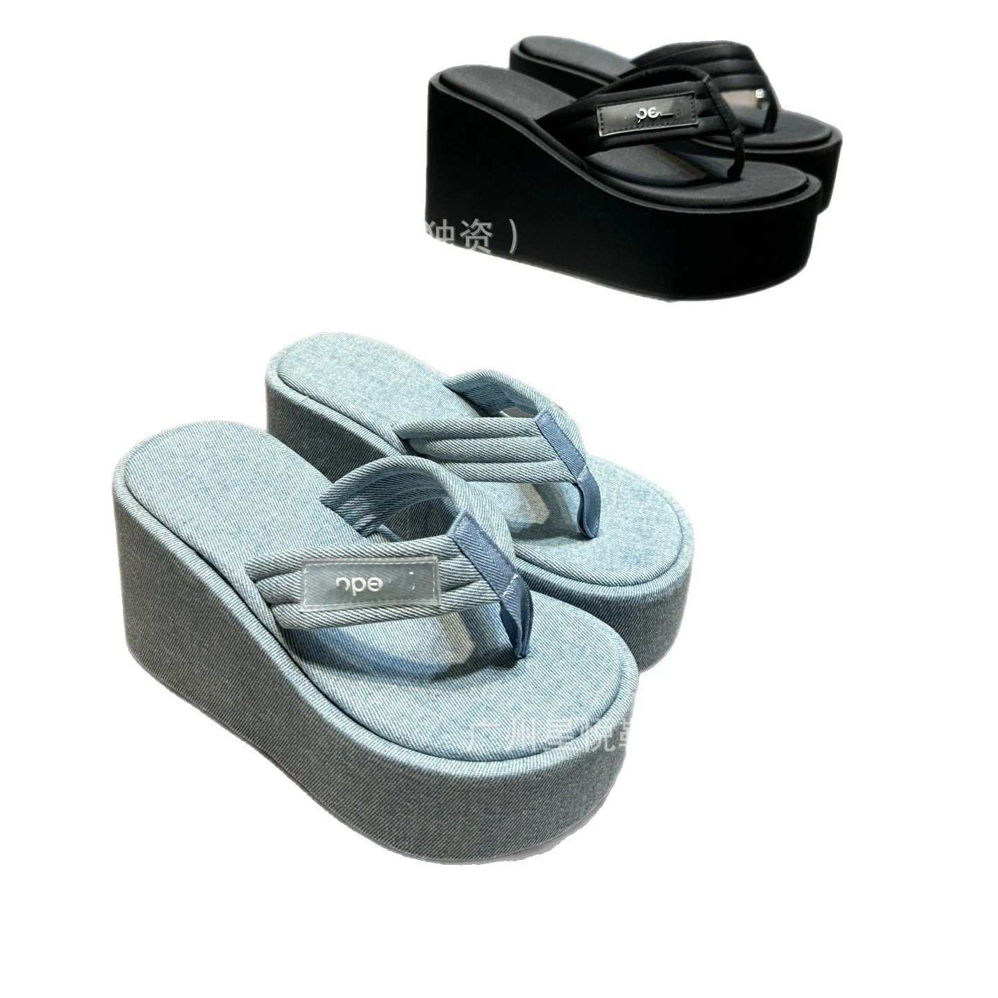 Unbranded Slippers Platform Wedge Flip-Flops image 5