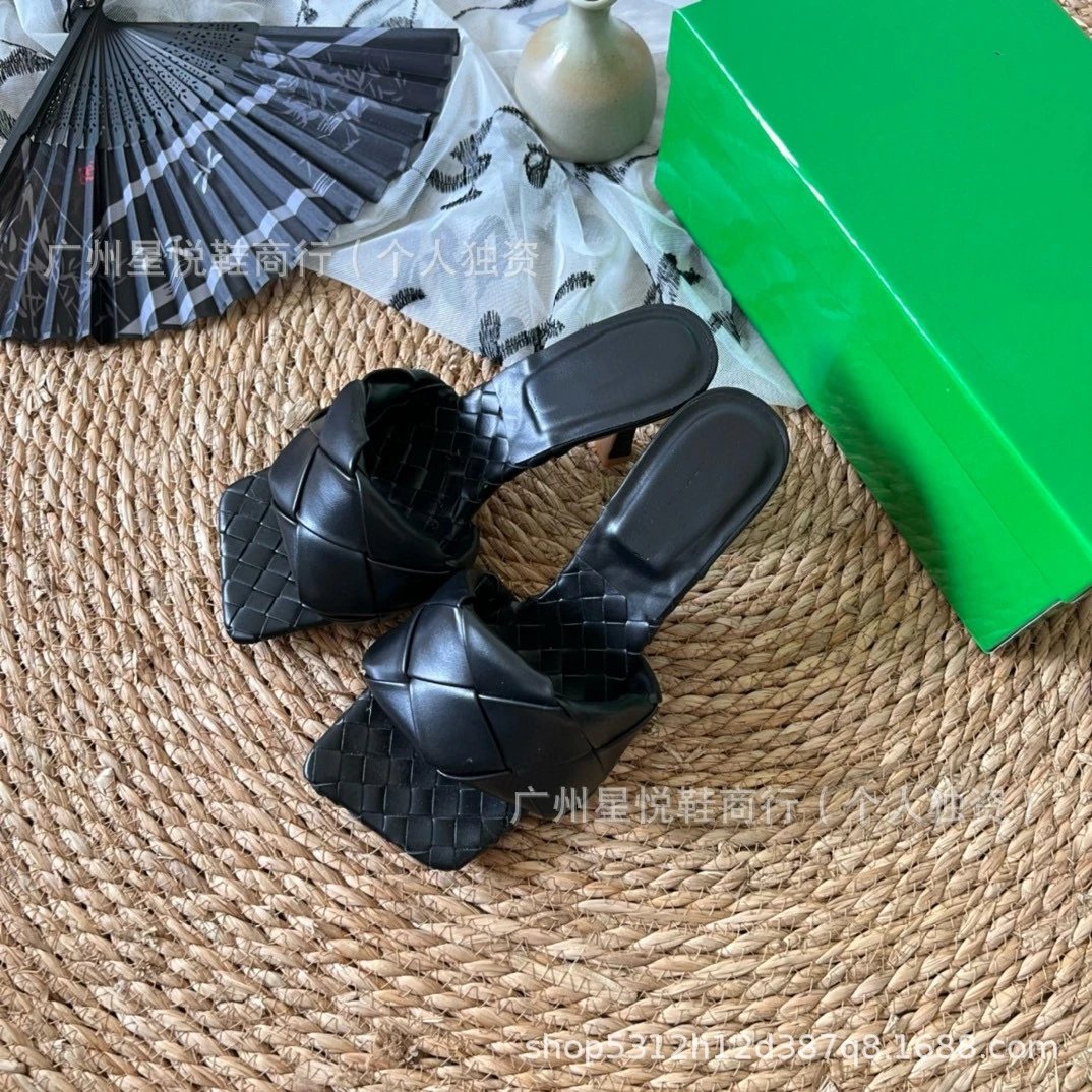Bottega Veneta Intrecciato Green Mule Sandals - 12