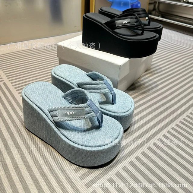 Unbranded Slippers Platform Wedge Flip-Flops product detail image 14