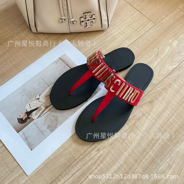 Moschino Sandals Metal Logo Thong product detail image 5