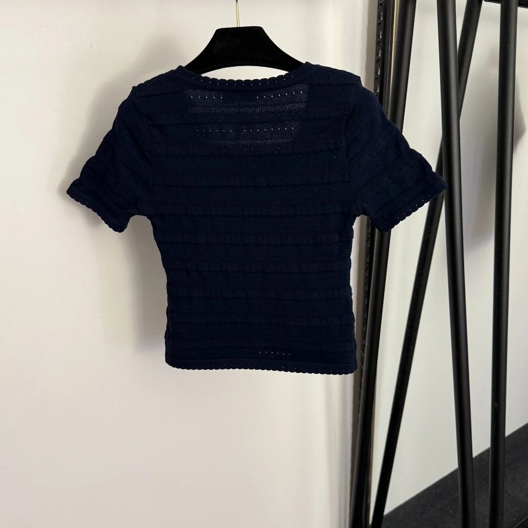 Miu Miu Knit Cropped Top White - 5