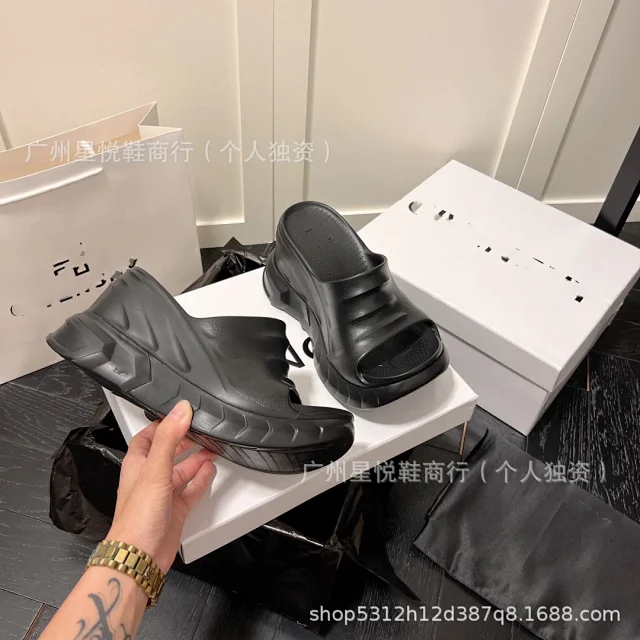 Unbranded Slippers Open-Toe Platform Wedge Slide product detail image 7