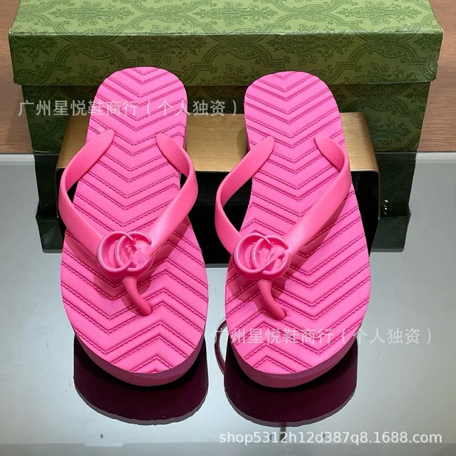 Unbranded Sandals Platform Flip-Flops with Flower Detail and Chevron Footbed product detail image 6