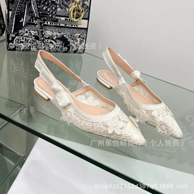 Unbranded High Heels Floral Lace Slingback Stiletto product detail image 11
