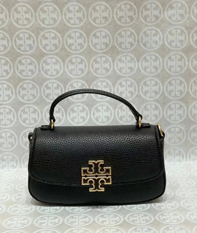 Tory Burch Crossbody Bags Pebbled Flap Top-Handle Bag product detail image 3
