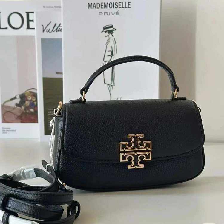 Tory Burch Miller Mini Top Handle Bag Black Handbag - 10