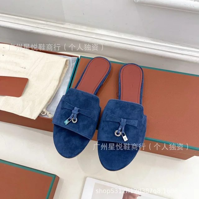 Unbranded Suede bow and padlock-detail mule sandals product detail image 31