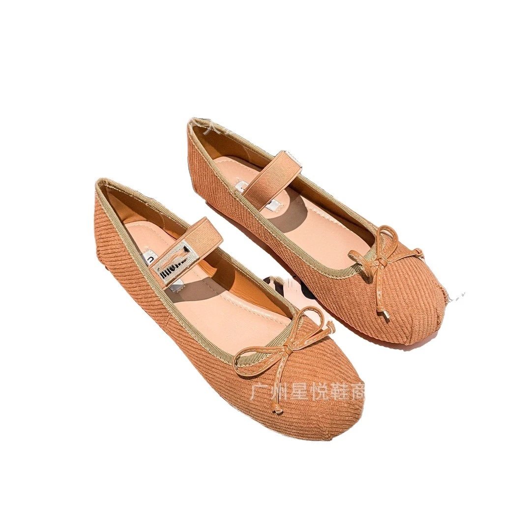 Miu Casual Shoes Bow Mary Jane Ballet Flats image 5