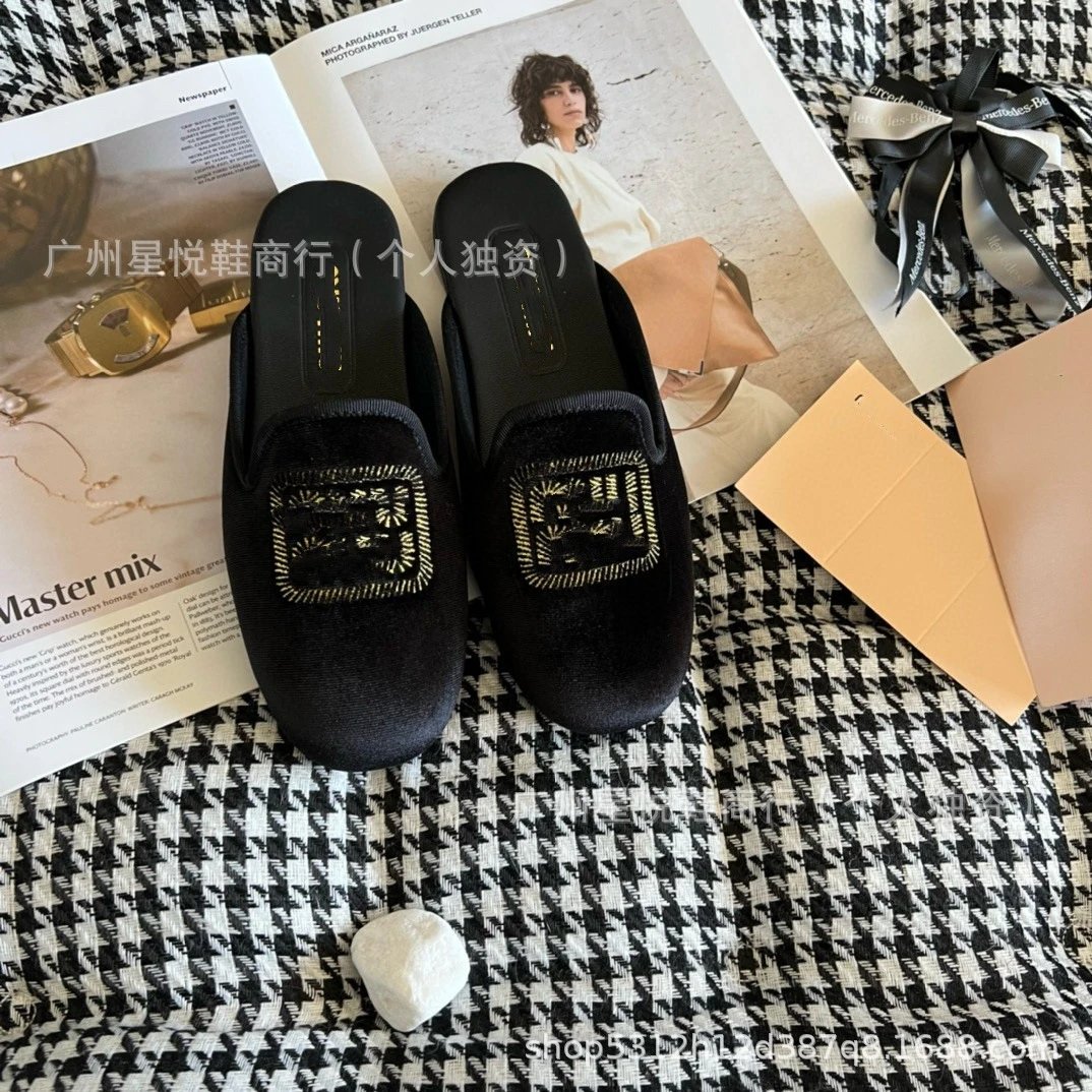 Black Bow-Embellished Loafers - 6