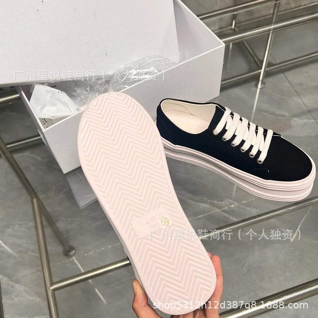 Lacoste Croco Embroidered Platform Canvas Sneakers White - 4
