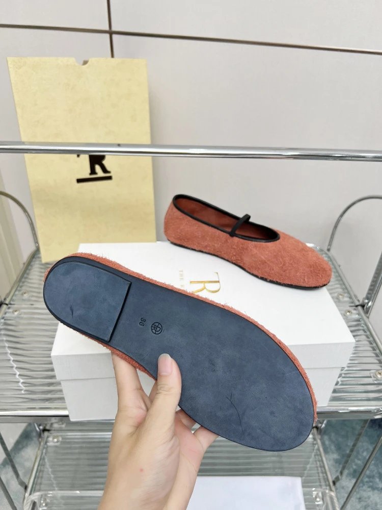 Maison Margiela Tabi Mary Jane Gray Wool-Blend Flat Shoes - 19