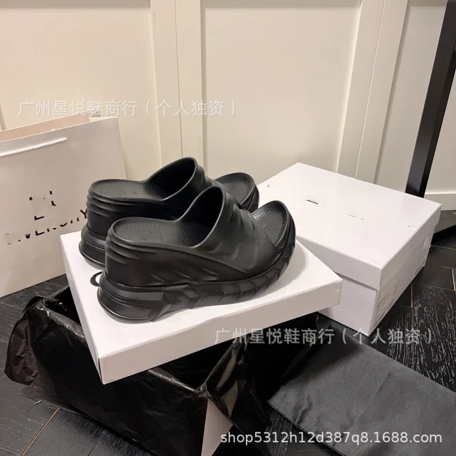 Unbranded Slippers Open-Toe Platform Wedge Slide product detail image 4