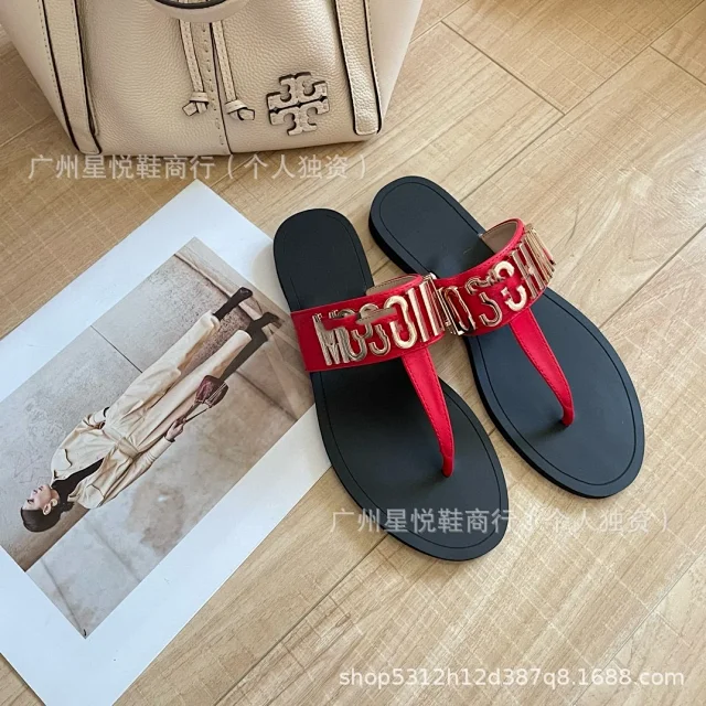 Moschino Sandals Metal Logo Thong product detail image 6