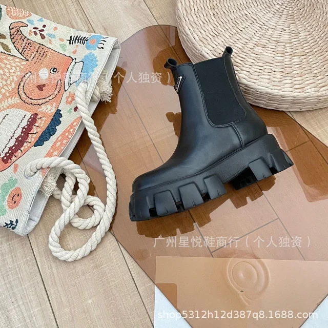 Unbranded Boots Chelsea Ankle with Triangle Hardware and Lug Sole product detail image 17