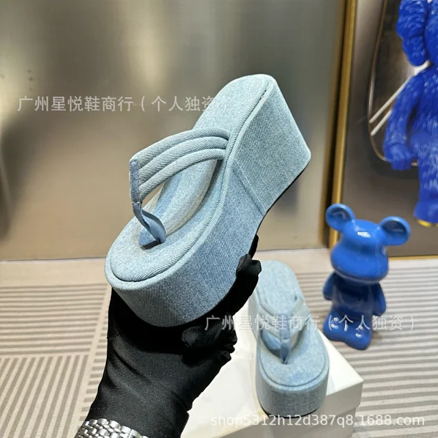 Unbranded Slippers Platform Wedge Flip-Flops product detail image 4